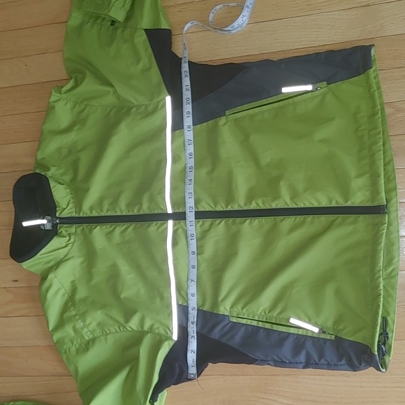 MEC Reflective Running Cycling Light Windbreaker Jacket L - Picture 9 of 13